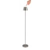 Zahradní LED lampa ETNA 115cm stříbrná