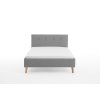 Čalouněná postel JAZZ 140x200cm šedá