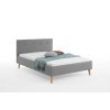 Čalouněná postel JAZZ 140x200cm šedá