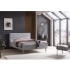 Čalouněná postel TWISTER 140x200cm šedá
