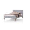 Čalouněná postel TWISTER 140x200cm šedá