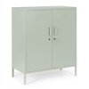 Kovová komoda CAMBRIDGE světle zelená