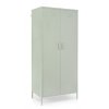 Kovová šatní skříň CAMBRIDGE světle zelená