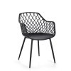 Plastová židle OPTIK celočerná
