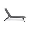Hliníkové zahradní lehátko CLEOPAS černé