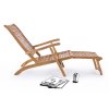 Dřevěné zahradní lehátko NOEMI hnědé