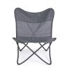 Kovové zahradní křeslo GABICCE šedé