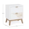 Noční stolek FOLIUM se 2 šuplíky 60x45 cm