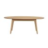 Konferenční stolek YUMI oválný dub 130x65 cm