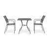 Zahradní kovový stůl KELSIE 70 cm antracit