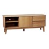 Dřevěný TV stolek YUMI hnědý