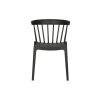 Plastová jídelní židle BLISS černá