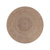 Kulatý koberec JUTE světlý 150cm