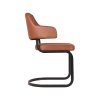 eetkamerstoel otta cognac microvezel 60x56x88 cm zijkant