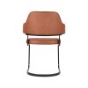 eetkamerstoel otta cognac microvezel 60x56x88 cm achterkant