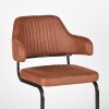 eetkamerstoel otta cognac microvezel 60x56x88 cm detail