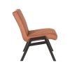 Fauteuil Matz Cognac Microvezel 72x74x81 cm Zijkant