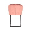 Eetkamerstoel Flow Oud Roze Fluweel 58x60x85 cm Achterkant
