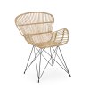 Proutěné křeslo VENTURS přírodní