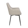 110459 c, Reily arm chair, beige fabric black
