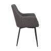 110458 c, Reily arm chair, grey fabric black