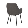 110458 d, Reily arm chair, grey fabric black