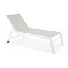 Hliníkové lehátko HILDE bílo-šedé