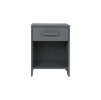 Dřevěný noční stolek DENNIS šedý