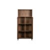 Dřevěný kabinet BOOKAZINE hnědý