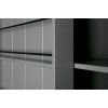Dřevěná skříň SWING šedá s posuvnými dveřmi
