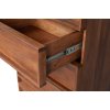 Dřevěná komoda FORREST hnědá 121x60 cm