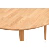 Rozkládací oválný jídelní stůl TYLER dub 170x105 cm