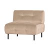Křeslo LLOYD samet béžové