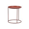 Kovový odkládací stolek IVAR červený malý
