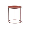 Kovový odkládací stolek IVAR červený malý