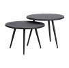 28769 set of 2 suze sidetables wood metal black