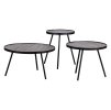 28772 set of 3 lize sidetables wood metal