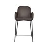 Barová židle JARI antracit mikrovlákno