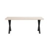 Brooklyn dining table Whitewash black 119838 0