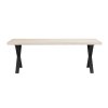 Brooklyn dining table Whitewash black 119825 0