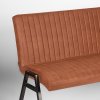 Eetkamerbank Matz Cognac Microvezel 145x62x86 cm Detail