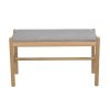 Dřevěná světle hnědá lavice MILFORD oak