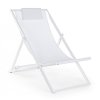 Zahradní polohovatelné lehátko TAYLOR bílé