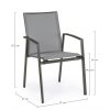 Zahradní židle CRUISE s područkami černá