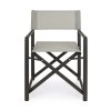 Zahradní skládací židle TAYLOR šedá