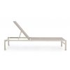 Hliníkové zahradní lehátko KONNOR světle šedé