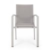 Zahradní jídelní židle KONNOR světle šedá