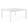 Rozkládací zahradní stůl KONNOR 160x110-160 cm bílý