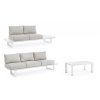 Zahradní rohová sestava KONNOR bílá