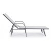 Zahradní lehátko ARENT šedé